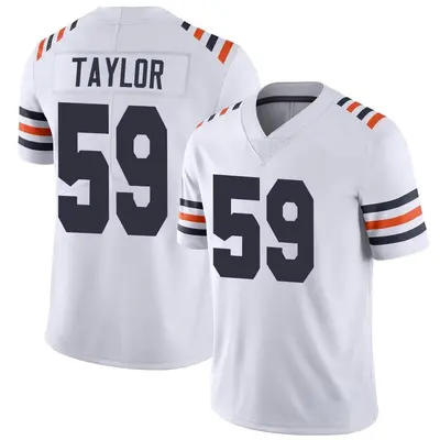 Youth Limited Carson Taylor Chicago Bears White Alternate Classic Vapor Jersey