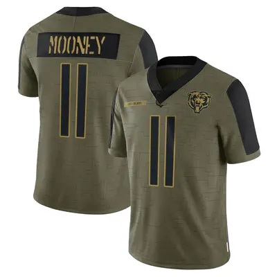 Youth Limited Darnell Mooney Chicago Bears Olive 2021 Salute To Service Jersey
