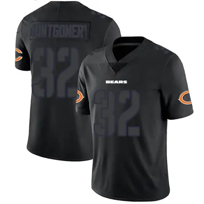 Youth Limited David Montgomery Chicago Bears Black Impact Jersey