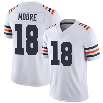 Youth Limited David Moore Chicago Bears White Alternate Classic Vapor Jersey