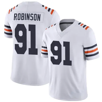 Youth Limited Dominique Robinson Chicago Bears White Alternate Classic Vapor Jersey