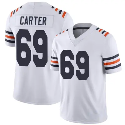 Youth Limited Ja'Tyre Carter Chicago Bears White Alternate Classic Vapor Jersey