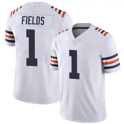 Youth Limited Justin Fields Chicago Bears White Alternate Classic Vapor Jersey
