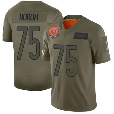 Youth Limited Larry Borom Chicago Bears Camo 2019 Salute to Service Jersey