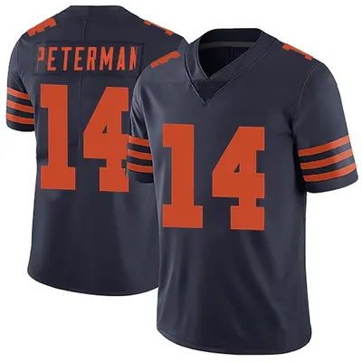 Youth Limited Nathan Peterman Chicago Bears Navy Blue Alternate Vapor Untouchable Jersey