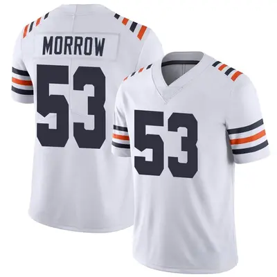Youth Limited Nicholas Morrow Chicago Bears White Alternate Classic Vapor Jersey