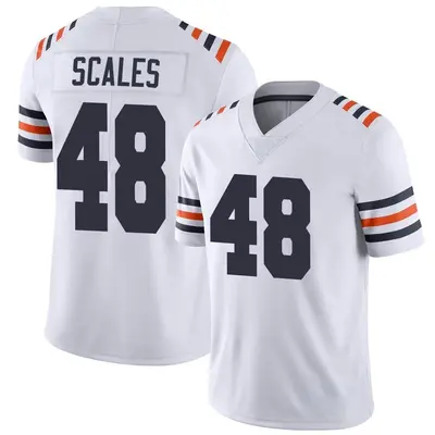 Youth Limited Patrick Scales Chicago Bears White Alternate Classic Vapor Jersey
