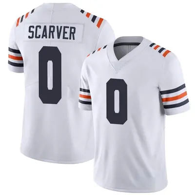Youth Limited Savon Scarver Chicago Bears White Alternate Classic Vapor Jersey