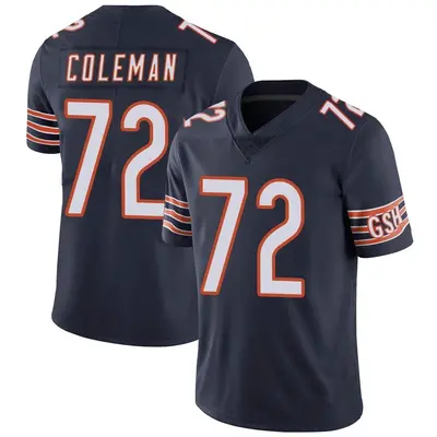 Youth Limited Shon Coleman Chicago Bears Navy Team Color Vapor Untouchable Jersey