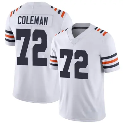 Youth Limited Shon Coleman Chicago Bears White Alternate Classic Vapor Jersey