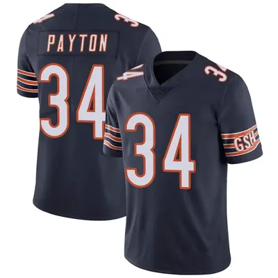 Youth Limited Walter Payton Chicago Bears Navy Team Color Vapor Untouchable Jersey